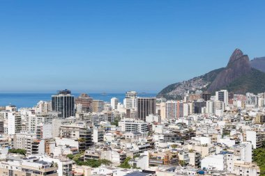 Rodrigo de Freitas Lagoon Rio de Janeiro, Brezilya için görünümünü.