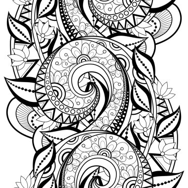 Kusursuz tek renkli çiçekli desen.