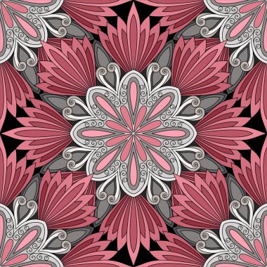 Kesintisiz renkli süslü tasarlamak