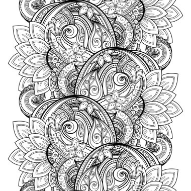 Kusursuz tek renkli çiçekli desen.