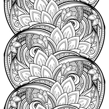 Kusursuz tek renkli çiçekli desen.