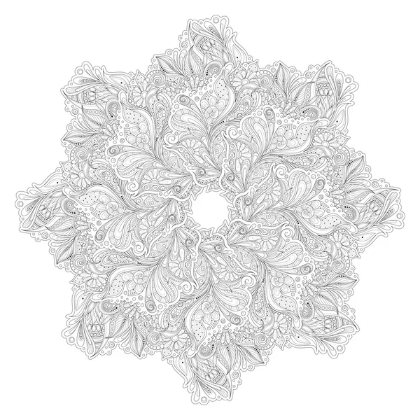 Fondo floral monocromo — Archivo Imágenes Vectoriales