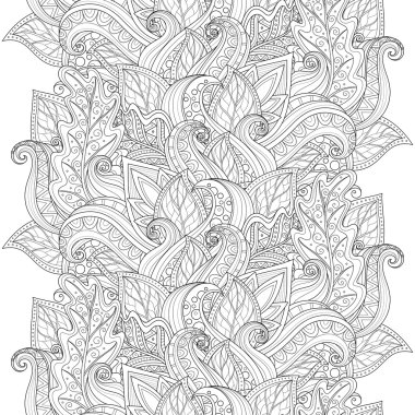 Kusursuz tek renkli çiçekli desen.