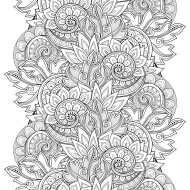 Kusursuz tek renkli çiçekli desen.