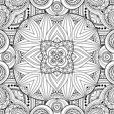 Soyut siyah ve beyaz kabile desen