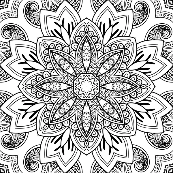 Black and White Tribal Pattern — Stock Vector