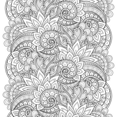 Kusursuz tek renkli çiçekli desen.