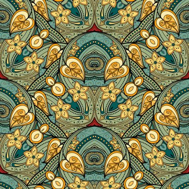 Kesintisiz renkli süslü tasarlamak