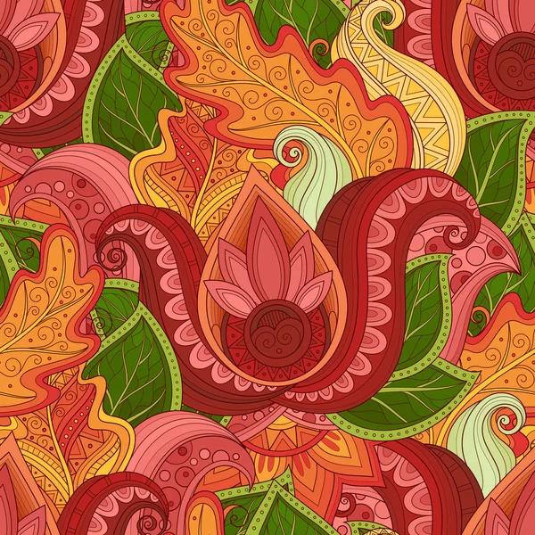 Patrón floral sin costuras — Vector de stock