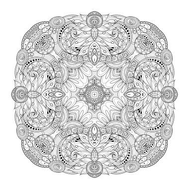 Deco tek renkli kontur Meydanı