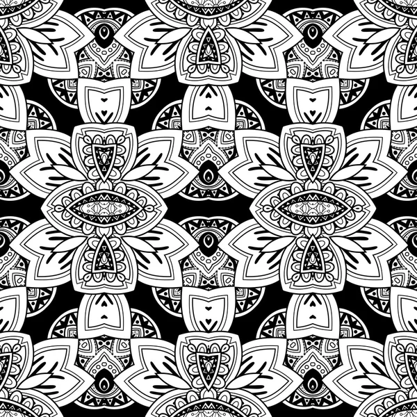 Seamless Monochrome Ornate Pattern