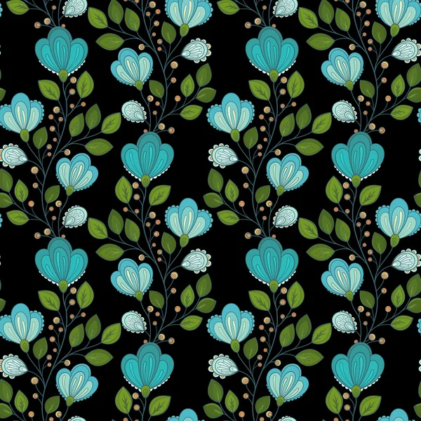 Seamless Floral Pattern — Stock Vector