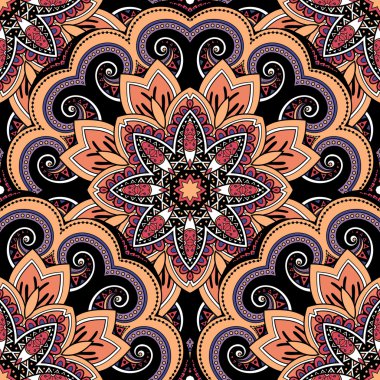 Kesintisiz renkli süslü tasarlamak