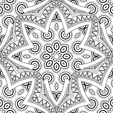 Kusursuz tek renkli süsleme deseni