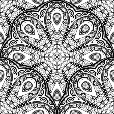 Kusursuz tek renkli süsleme deseni