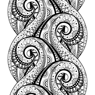 Kusursuz tek renkli çiçekli desen.