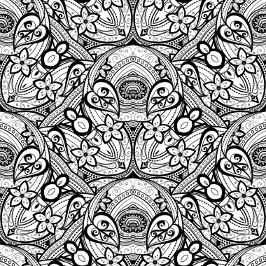 Kusursuz tek renkli süsleme deseni