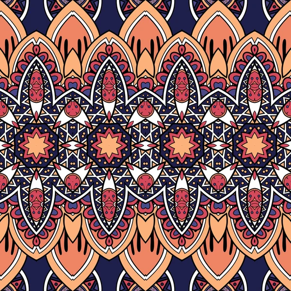 Inconsútil patrón tribal abstracto — Vector de stock