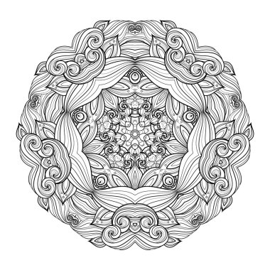 Güzel Deco tek renkli kontur yıldızı