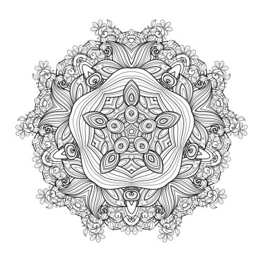 Güzel Deco tek renkli kontur yıldızı