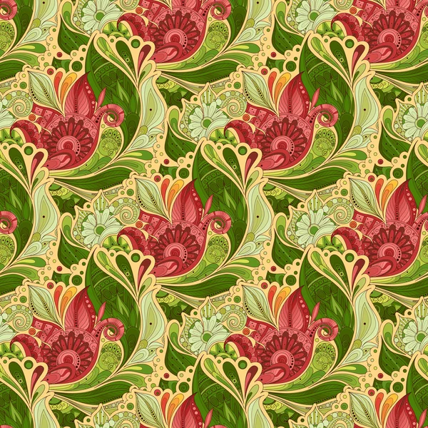 Naadloos bloemenpatroon — Stockvector