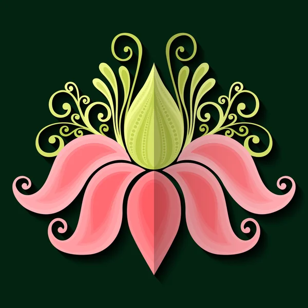 Красивый цветной цветок — стоковый вектор