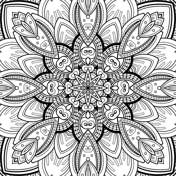 Patrón tribal blanco y negro abstracto — Archivo Imágenes Vectoriales