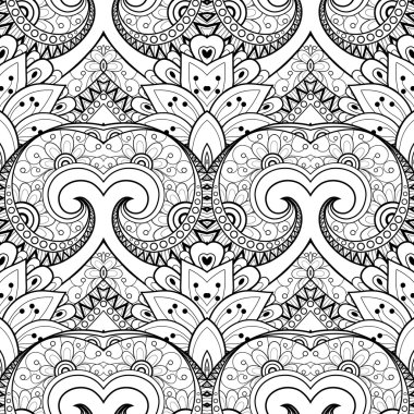 Kusursuz tek renkli süsleme deseni