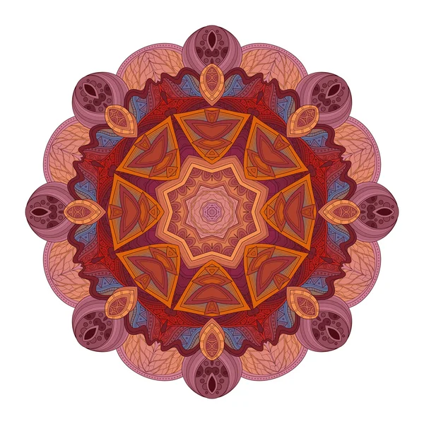 Deco Contorno colorato Mandala — Vettoriale Stock