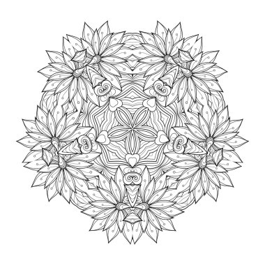 Güzel Deco tek renkli kontur yıldızı