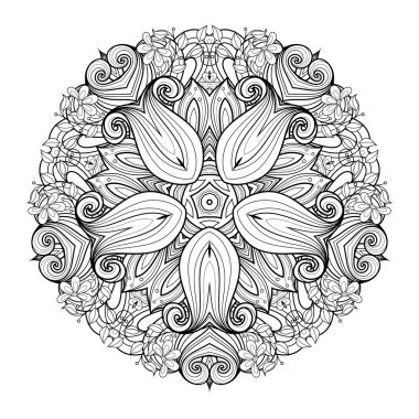 Güzel Deco tek renkli kontur yıldızı