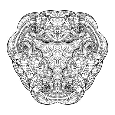 Deco tek renkli üçgen