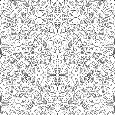 Kusursuz tek renkli süsleme deseni