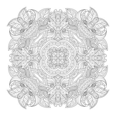 Deco tek renkli kontur Meydanı