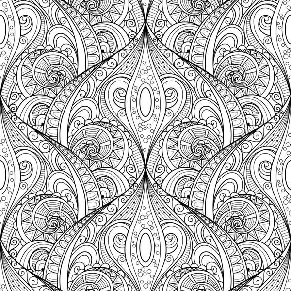 Seamless Monochrome Ornate Pattern