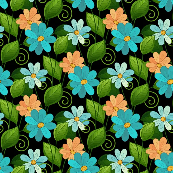 Modèle floral sans couture — Image vectorielle