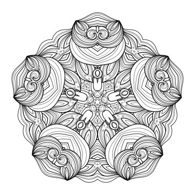 Deco tek renkli kontur yıldızı