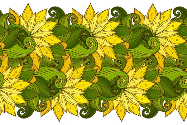 Абстрактний безшовний квітковий візерунок — стоковий вектор