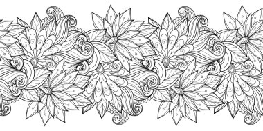 Kusursuz tek renkli çiçekli desen.