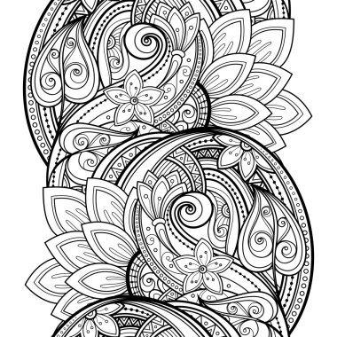 Kusursuz tek renkli çiçekli desen.