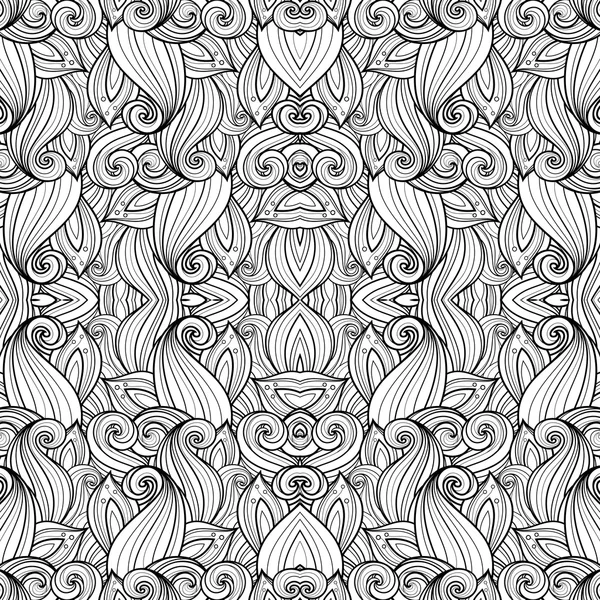 Abstrakt svart och vit Tribal mönster — Stock vektor