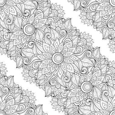 Kusursuz tek renkli çiçekli desen.