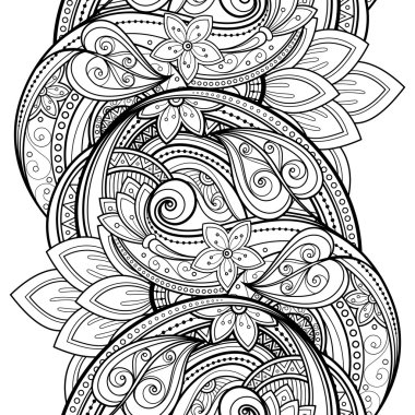 Kusursuz tek renkli çiçekli desen.