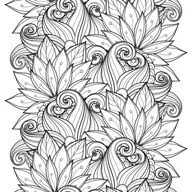 Kusursuz tek renkli çiçekli desen.