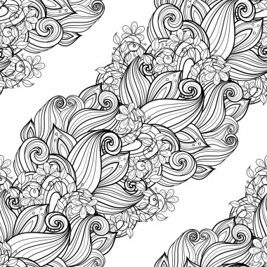 Kusursuz tek renkli çiçekli desen.