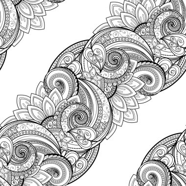  Kusursuz tek renkli çiçekli desen.