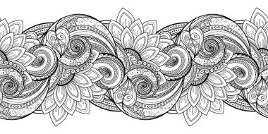  Kusursuz tek renkli çiçekli desen.