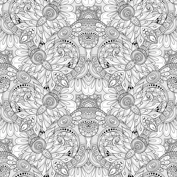 Seamless Monochrome Ornate Pattern