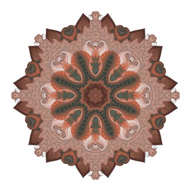 Deco renkli Mandala kontur