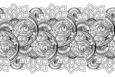 Kusursuz tek renkli çiçekli desen.